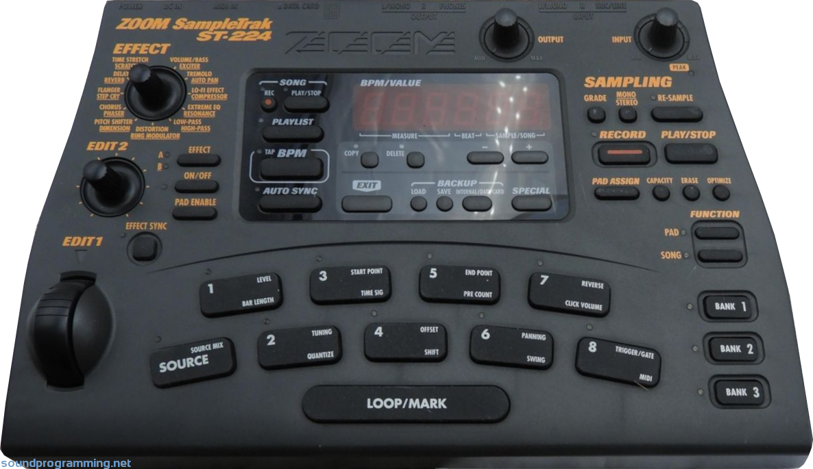 Zoom SampleTrak ST-224 | Sound Programming